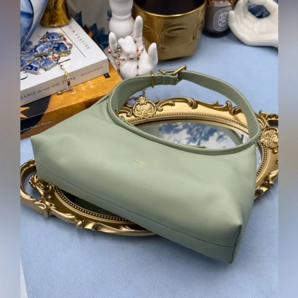 🆕 OROTON 🧿 NWOT Cinder Mini Baguette Shoulder Bag, Agave Green - Picture 8 of 12